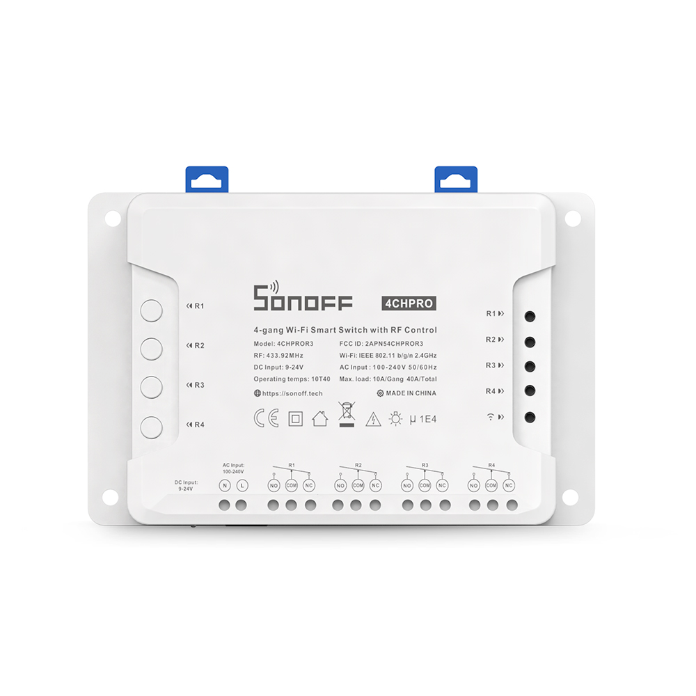 Sonoff 4CHPROR3 - 4 rása hússtjórnar WiFi modull með RF móttakara